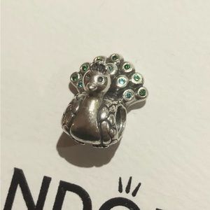 Pandora peacock charm